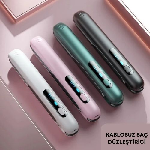 PinkTrimmer Kablosuz Saç Düzleştirici, Güçlü Pil, Orjinal Sertifikalı Ürün