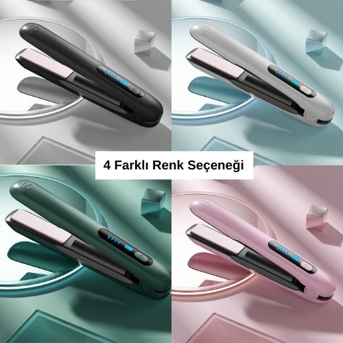 PinkTrimmer Kablosuz Saç Düzleştirici, Güçlü Pil, Orjinal Sertifikalı Ürün