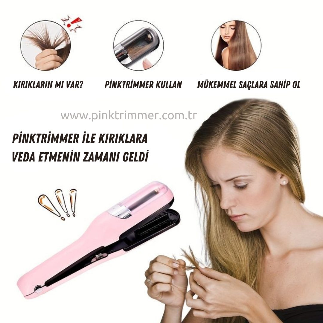 PinkTrimmer Saç Kırık Onarıcı, Orjinal ürün, Kırıklara Veda Et