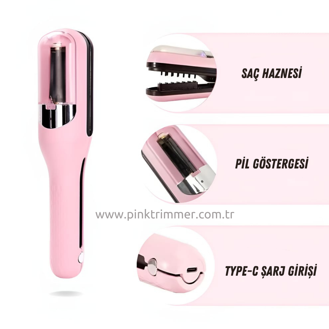 PinkTrimmer Saç Kırık Onarıcı, Orjinal ürün, Kırıklara Veda Et