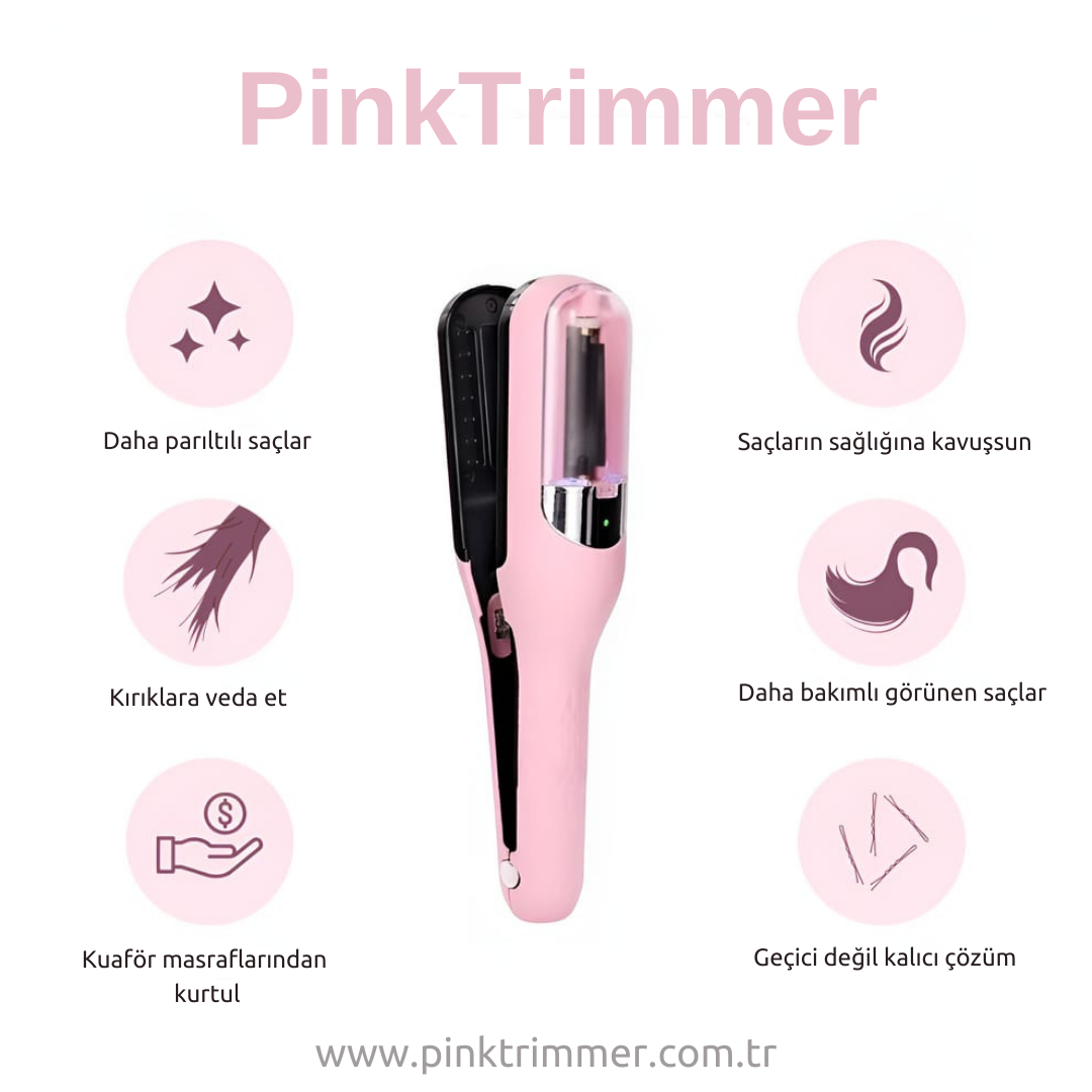 PinkTrimmer Saç Kırık Onarıcı, Orjinal ürün, Kırıklara Veda Et