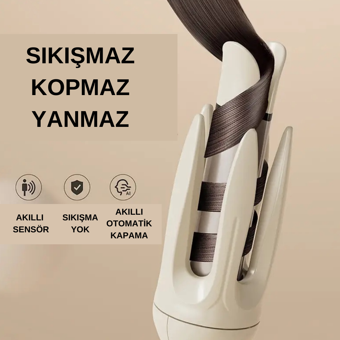 PinkTrimmer Otomatik Saç Şekillendirici, Dalgalı ve Kıvırcık Saçlar Yapın, Orjinal Sertifikalı Ürün